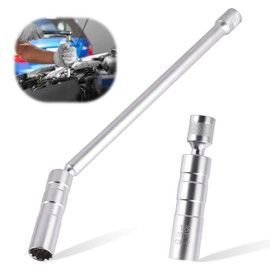 Bubuny Spark Plug Wrench, Pack of 2, 14 mm 16 mm Spark Plug Sleeve, Flexible Tool for Removing Spark Plugs, Universal Spark Plug Wrench for Car Repair, Motorcycle, Chainsaw