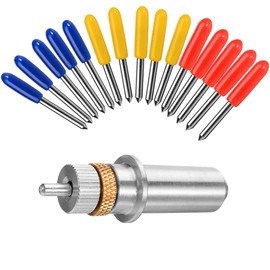 LongZYU Roland Carbide Blades 30/45/60 Degree Roland Cutting Blade Vinyl Plotter Blades Vinyl Cutter Blade Holder Base Cutting Blades Blades Lettering Replacement Blades for Explore Air/Air 2 Pack of