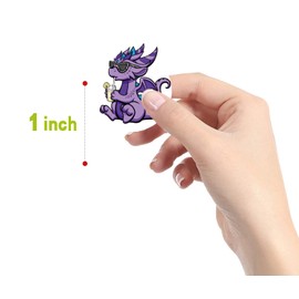 Dragons Stickers (500 PCS), 8 Graphic Cartoon Colorful Decal Rolls Self-Adhesive Seals for Kids Girls Boys for Birthday Party Supplies Decoration Favors Gifts for Water Bottle Laptop Scrapbook