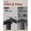 VASAGLE Superfast Assembly, Metal Full Bed Frame, Heavy-Duty Platform Bed