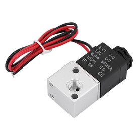 Elprico 3V1-06 DC 12V/24V 3-Way 2-Position 1/8" BSP Normally Closed Brass Pneumatic Solenoid Air Valve