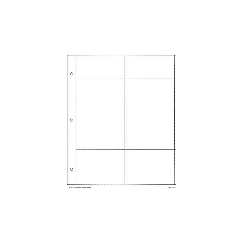 C.R. Gibson 10 Count Kitchen Recipe Binder Pocket Page Refill,