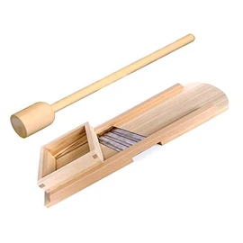 K&K Keramik STANDARD Size Beech Wood Cabbage Shredder PLUS Beech Wood Cabbage Stomper Imported From Germany