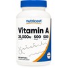 Nutricost Vitamin A 25000 IU, 500 Softgels, Non-GMO, Gluten Free