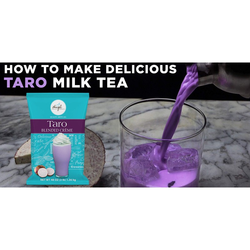 Taro Blended Crème Mix by Angel Specialty Products [3 LB]