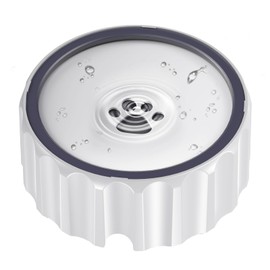 Famigreta Dog Water Bowl 70oz/2L Large Capacity Water Dispenser No Spill Non Slip No Splash Pet Slow Feeder No Drip Vehicle Carried Travel Slow Drinking Bowl for Dogs Cat(White)