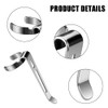 BDKMMS 2Pcs Flashlight Clips, Removable Belt Pocket Clips Replacement Mental