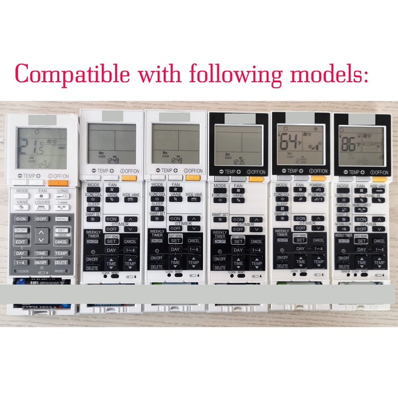 RCECAOSHAN Replacement for Mitsubishi Electric AC Air Conditioner Remote Control