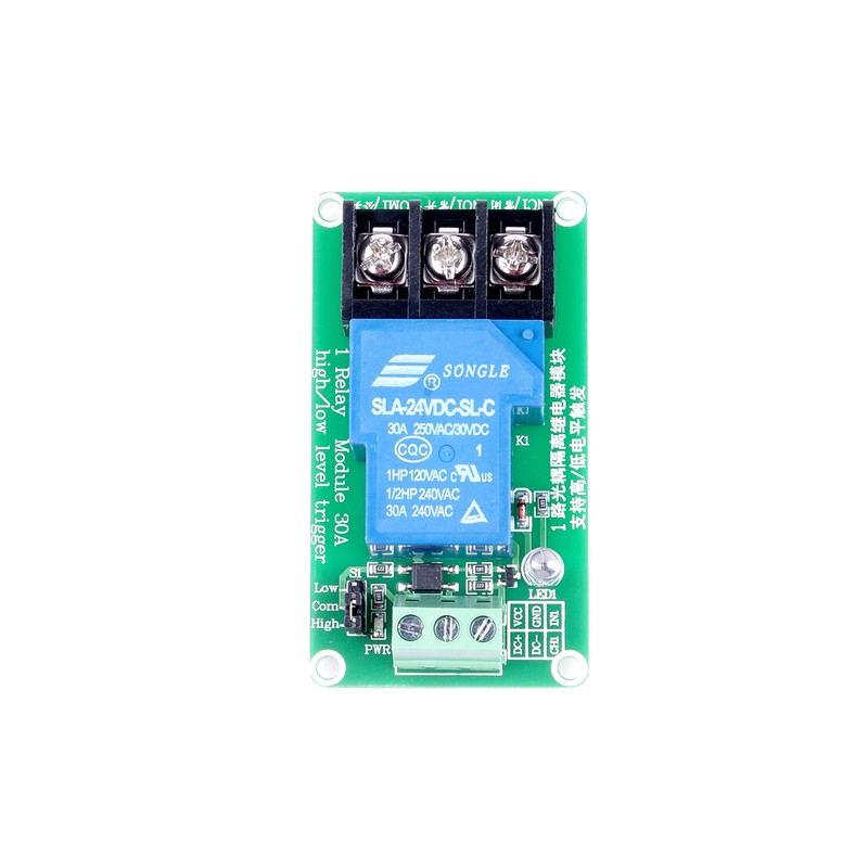 KNACRO 1-Channel DC 24V Relay Module High-Low Level Triggering Optocoupler