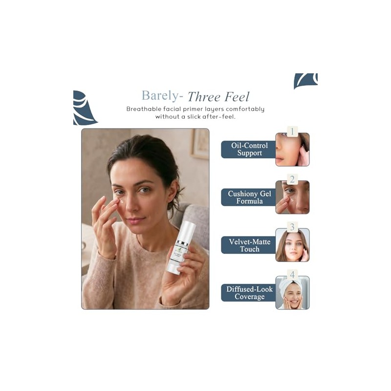 Prebase Facial Profesional. Fórmula Hidratante Que Minimiza Los Poros Para