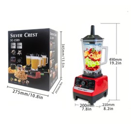 KAILIYA Blender Professional 4500W Dual-Cup Blender, Black, 70 oz