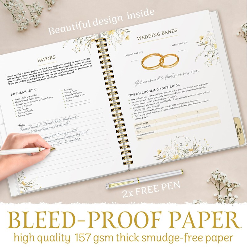 All-In-One Wedding Planner Book | Wedding Planning Organizer, Bridal Planner