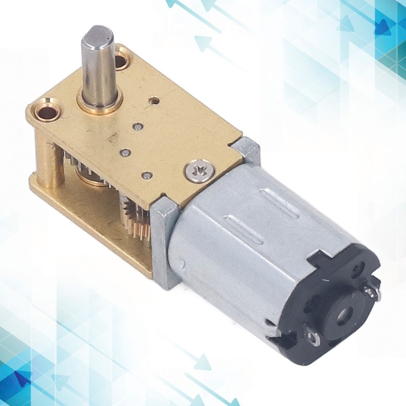 12V DC Geared Motor with Fixed Base Single Shaft Brushed