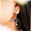 Gatuida 7 Pair Enamel Drop Earrings Set for Women Moon