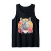Rhino Ramen Bowl Japanese Noodles Artwork Rhino Eating Ramen Tank