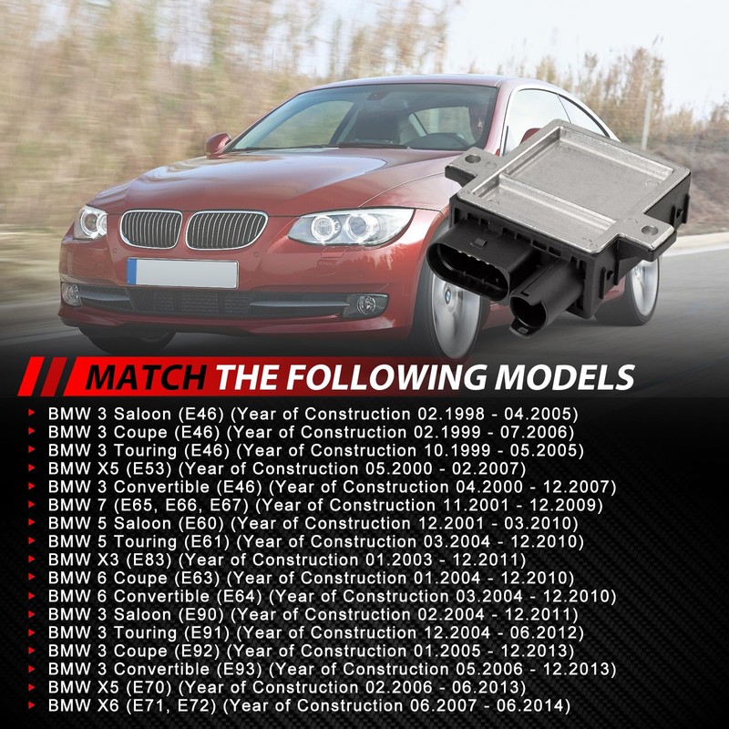 Control Unit Glow Time Replacement for 3 Series E46 E90