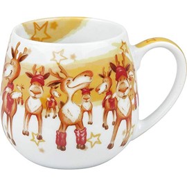 Könitz Kuschelbecher Merry Christmas-Weihnachtsparty, Bunt, 250Ml