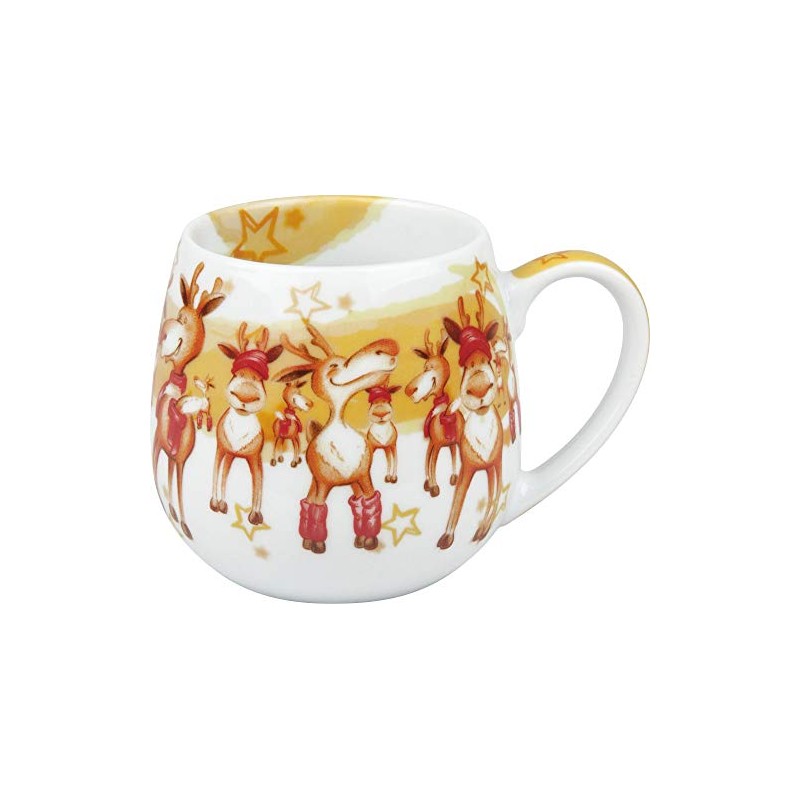 Könitz Kuschelbecher Merry Christmas-Weihnachtsparty, Bunt, 250Ml