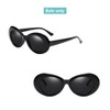$ole only Grunge Oval Sunglasses, Men's, Women's, Retro, with Sunglasses