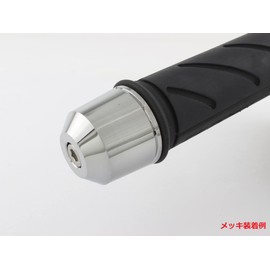 POSH Motorcycle Supplies Handlebar End Middle Weight Bar End Honda / Suzuki Genuine Handle M6 Type CB1300SF/SB | CT125 Hunter Cub, Black Chrome 032979-66-10 Bar End Cap