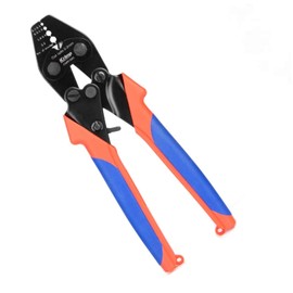 iCrimp Ratchet-Style Hand Presser Aluminum Sleeve Crimping Machine Wire Clamp Cutter Crimping and Cutting 2-in-1! Compatible with φ0.1mm-φ2.2mm CWR1522