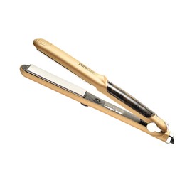 PURECODE Titanium Infuse Pro Vapor Flat Iron - 2-in-1 Hair Straightener & Curling Iron for Smooth, Frizz-Free Hair - Heat Protection with Volume+ Heat Protect Serums for Healthy, Salon-Quality Styling