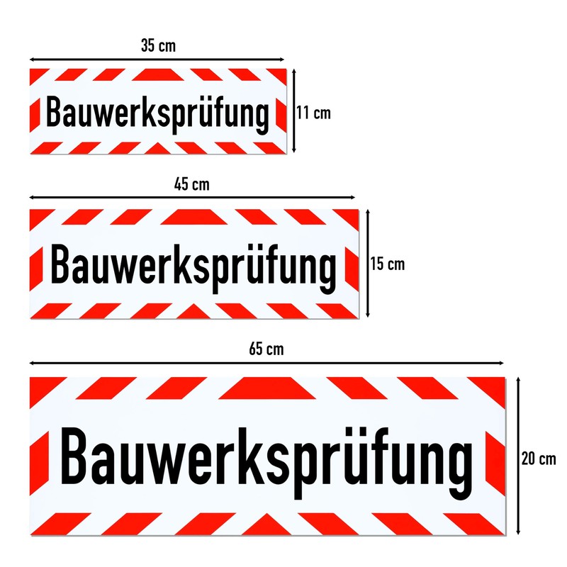 Magnetic Sign Bauwerksprüfung | Magnetic Sign | Various Sizes Available