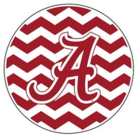 Alabama Crimson Tide Magnet Chevron Stripe A MAG 5"
