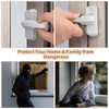Pack of 6 Window Lock White Window Lock Burglary Protection