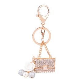 1 Piece Crossbody Bag Styling Keychain, Creative Keychain, Diamond-Inlaid Keychain, Metal Keychain, Women's Keychain.