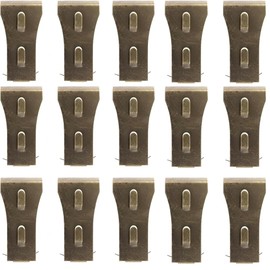 Walquicks 15 Pcs Heavy Duty Brick Hook Clips, Metal Wall Hangers for Hanging Outdoors, Steel Clips for Outside Home Decor