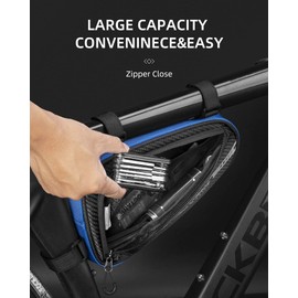 ROCKBROS Bike Bicycle Triangle Bag Bike Storage Bag Bicycle Frame Pouch Bag for MTB Road Bike Cycling Bike Accessories