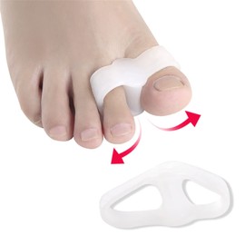 WANGCL Bunion Gel Toe Separator Toe Separator with 2 Loops Pack of 10 Bunion Corrector for Men and Women Relief Bunionette Calluses