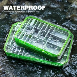 Ghosthor Fishing Tackle Box, Waterproof 3600 and 3700 Tackle Trays, Plastic Tackle Box Organizer with Removable Dividers, Storage Lure Box and Terminal Tackle Storage