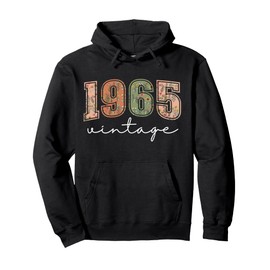 60 Years Old Vintage 1965 60th Birthday Tee Wildflower Women Pullover Hoodie