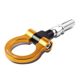 Auto Dynasty Billet Aluminum Racing Front Tow Hook Compatible with Honda Fit 2009 2010 2011 2012 2013, M18 x 2.5 (Orange)