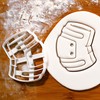 Set of 3 Roller Skating themed Cookie Cutters (Skate Helmet,