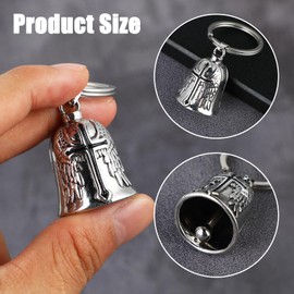 Csuntikulo Lucky Charm Biker Motorcycle Keyring Guardian Bell Motorcycle Bell Motorcycle Bell Guardian Bell Motorcycle Lucky Charm Guardian Bell Guardian Bell Motorcycle Bell, silver