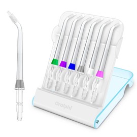 Consejos de repuesto para Waterpik Water Flosser (6 puntas de ortodoncia y paquete de estuche de almacenamiento)