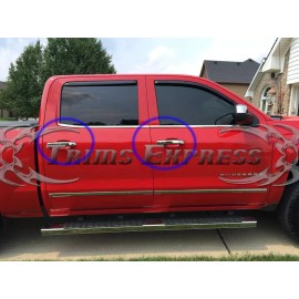 Trims Express 2014-2018 Chevy Silverado/GMC Sierra 4 Door Chrome Handle Covers no PSKH