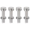 TA-VIGOR 4Pcs M10 x 50mm Hex Head Screws Bolts, Nuts,
