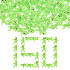 Chalyna 150 Pcs Mini Plastic Babies 1 Inch Baby Doll for Home Prank Game Micro Landscape Aquarium Dollhouse Ornament DIY Terrarium and Handmade School Project Accessories (Babies Style)