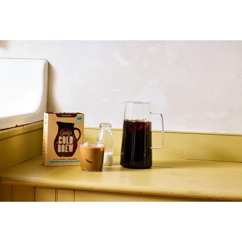 GRADY’S COLD BREW, French Vanilla, 100% Arabica Ground Coffee &