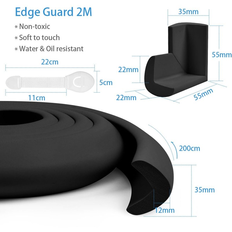 HOTUT Edge Protection Foam, 2 m Edge Protection Baby with