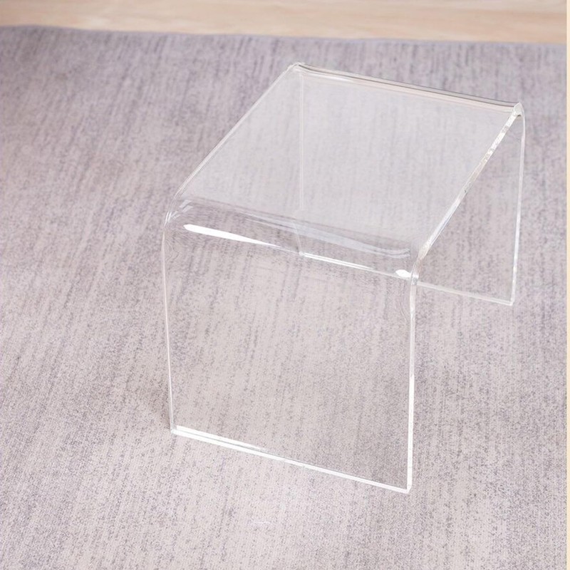 Acrylic Kids' Step Stool – Clear Small Footstool for Bathroom,