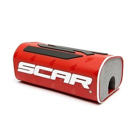 SCAR Handlebar pad without centre strut, moto cross, quad, dirt bike, Enduro, red