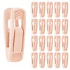Feelorna 20 Pcs Velvet Hangers Clips, Non-Slip Clothes Hanger Clips