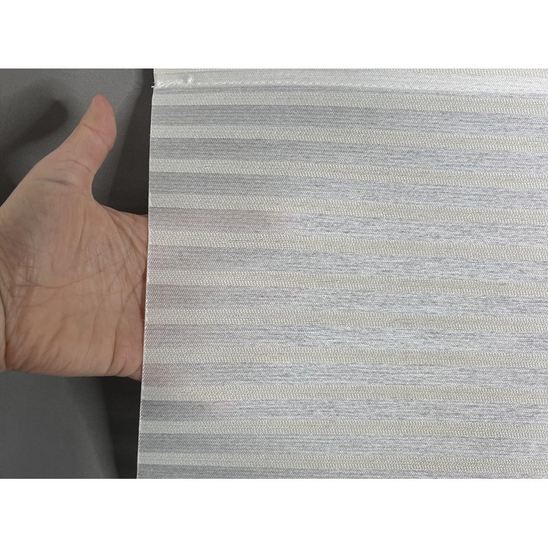 Easyfix Magnetic Roller Blind Horizontal Stripes Decorative Wool White 45