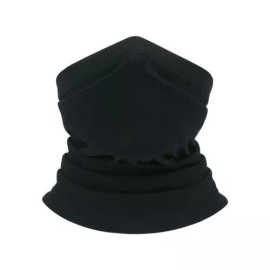 Unbranded Neck Gaiter Bandana Face Mask Sun UV Cooling Gator Mask Face Cover for Men Woman - Black