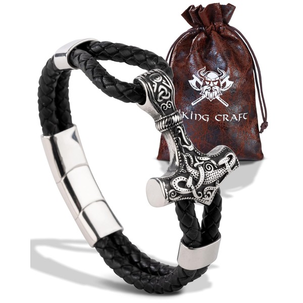 VIKING CRAFT Viking Bracelet Men's Stainless Steel Bangle Viking Jewellery